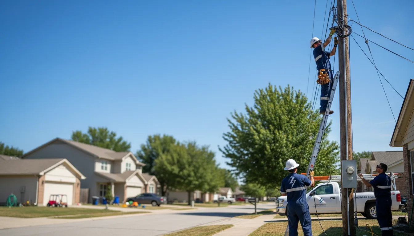 Residential electrician providing installation services in Recluse, WY